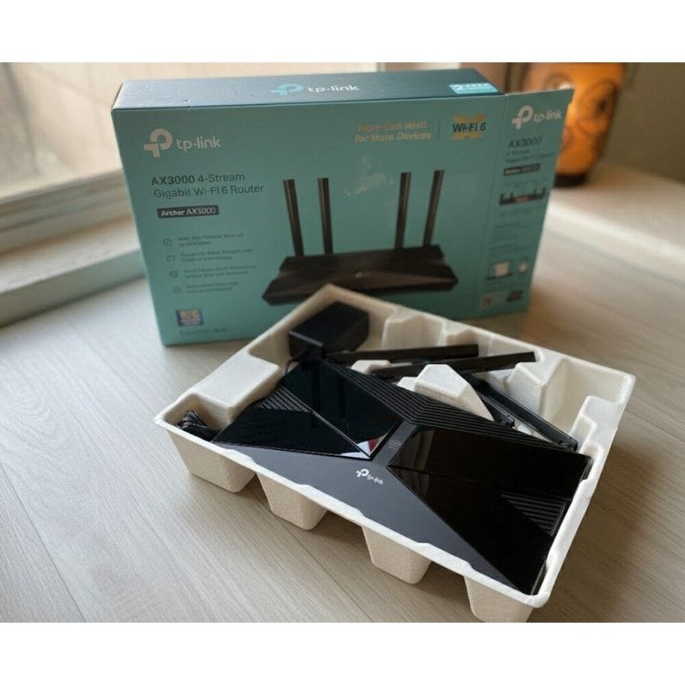 TP-Link Archer AX3000 Dual-Band Wi-Fi 6 Router - Gigabit Speed & Ultra Low Laten
